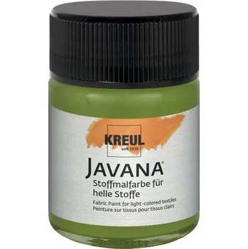 Speciální výtvarná barva Kreul Barva na světlý textil JAVANA 50 ml OLIVOVÁ ZELENÁ