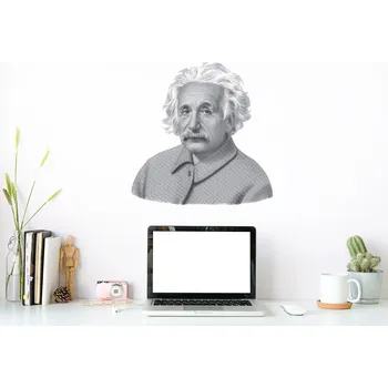 Samolepící dekorace Albert Einstein samolepka na zeď 99 x 100 cm