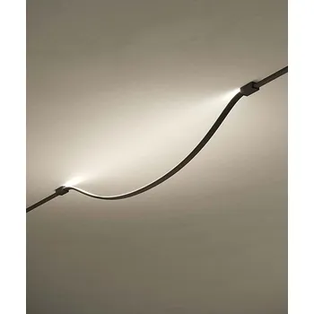 Nástěnné svítidlo Nástěnné/stropní LED světlo Panzeri Bow black Počet úchytů: 2 úchyty