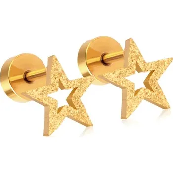 Náušnice Stylové elegantní náušnice z chirurgické oceli - Hvězda