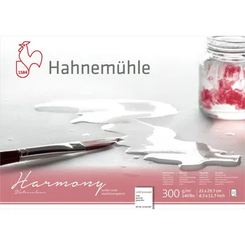 Umělecký papír Akvarelový blok Hahnemühle Harmony cold pressed A4