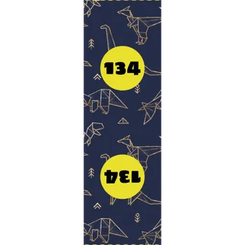 Velikostní štítek na oblečení set 10ks - Geometrické dinosauři 134