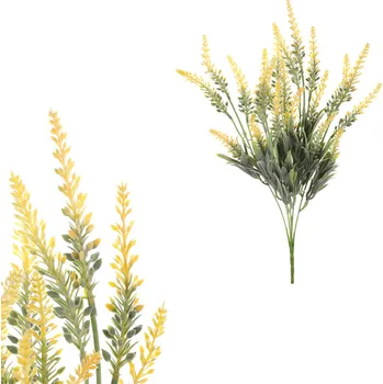 umělá květina Autronic Vřes, žlutá barva. - SG7356 YEL