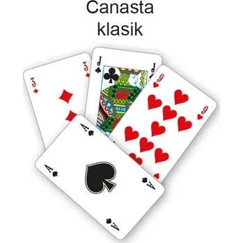 Karetní hra Karty - Canasta klasik v papírové krab. 9x11,5cm
