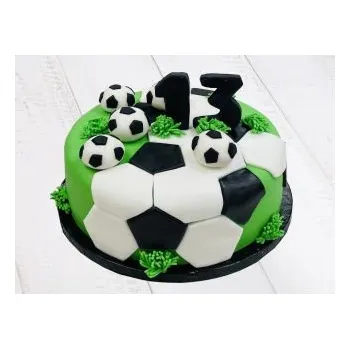 Jedlá dekorace na dort Mocca Plus – Fotbalový dort