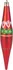 Vánoční ozdoba MagicHome Vánoční baňky 8091502 15 cm červené/zelené 4 ks