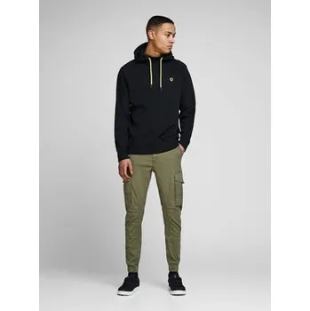 Pánské kalhoty Jack & Jones Kalhoty z materiálu Paul Flake 12141844 Zelená Tapered Fit 33_34