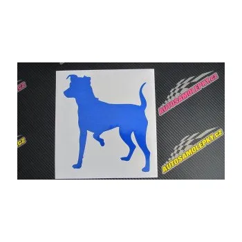 Polep vozidla SAMOLEPKA Pes 075 levá Pražský krysařík (10 - červená) NA AUTO, NÁLEPKA, FÓLIE, POLEP, TUNING, VLASTNÍ TEXT, TISK, AUTOSAMOLEPKY.cz, POLEPY, OBRÁZEK, LOGO, SAMOLEPKY