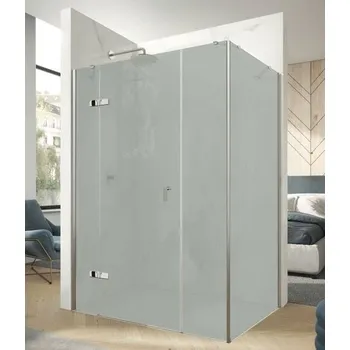 Hüppe Astra Dveře křídlové levé, 140 cm, stříbrný profil/sklo Sand Plus PX0303.069.316