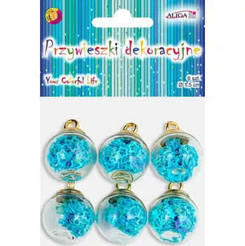 Skříňka na klíč aliga ALIGA přívěšek ZWD-0453 1.5cm 6ks ,balení 12 ks 300965