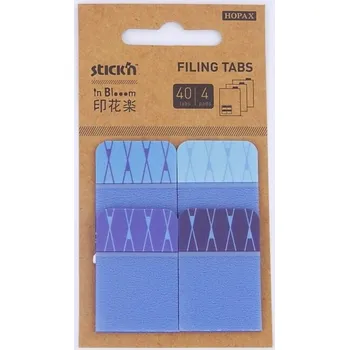 Doplněk ke knize Stick´n Záložka samolepící 38x25, 40l modrá /28130/ 9656