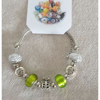 Náramek Náramek hadí ve stylu PANDORA - čtyřlístky (délka 19cm)