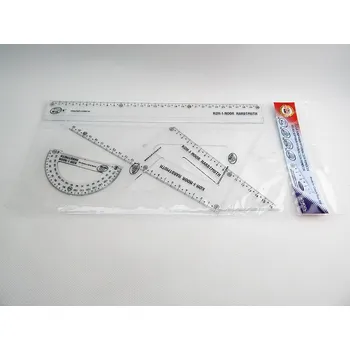 souprava geometrická velká transparentní Koh-i-noor