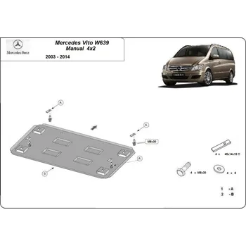 Auto-moto Kryt pod motor MERCEDES-BENZ VIANO (W639) - Plech - 8595698043634
