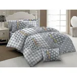 Wooline Bavlněné povlečení na peřinu s polštářem, motiv Srdce