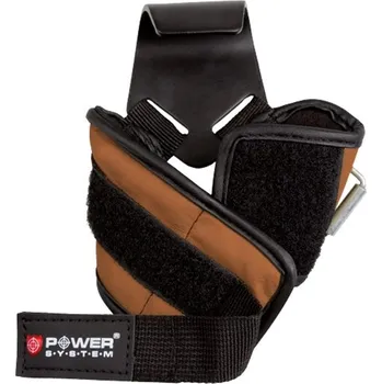 Fitness rukavice Power System PowerSystem háky POWER HOOKS Varianta: brown XL