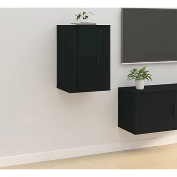 Obývací pokoj vidaXL Nástěnná TV skříňka 40 x 34,5 x 60 cm [816662] Barva: Černá