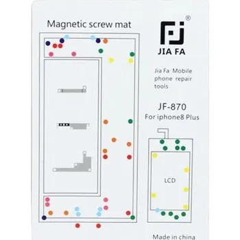 JIAFA magnetická servisní podložka pro opravu iPhone 8 Plus - bílá