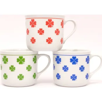 Český porcelán Dubí Hrnek vařák 650 ml Červená