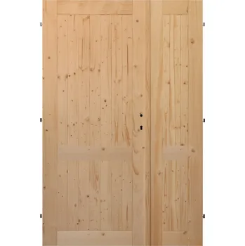 Interiérové dveře Palubkové dveře dvoukřídlé č.11 Orientace: Levé, Šířka: 125 cm, Rozdělení: 70 cm + zbytek