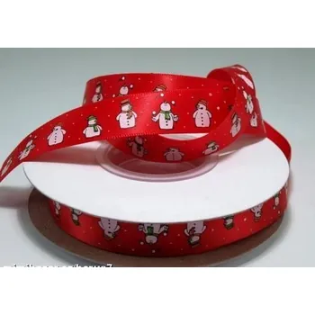 Stuha stuha - stuhy - mašle * SNĚHULÁK červená