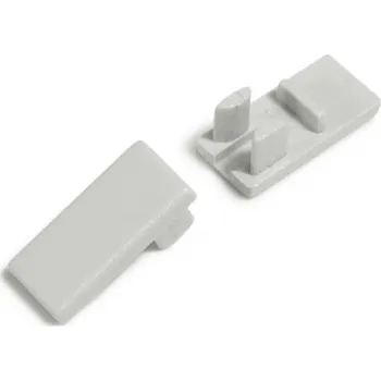 LED páska Wireli Sada koncovek k profilu HI8 C1 / Pár Šedá