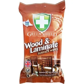 Green Shield čistící ubrousky na dřevo a laminát 50 ks Wood & Laminate (Dovoz: Anglie)