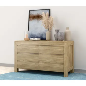 Komoda Buková komoda SANTINO Barevné provedení: Kaštan, Provedení: varianta A