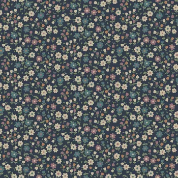 Tapeta Modrá květinová vliesová tapeta na zeď, 139471, To the Moon and Back, Esta Home