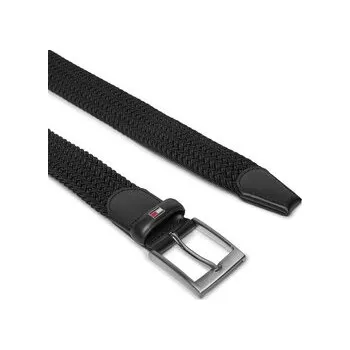 Opasek Pánský pásek Tommy Hilfiger New Adan Belt 3.5Cm AM0AM02801 Černá 85