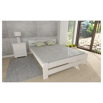 Postel Postel masiv Union - BÍLÁ 160 x 200 cm + rošt ZDARMA