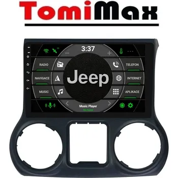 Autorádio TomiMax Jeep Wrangler 2011-2017 Android 14 autorádio s WIFI, GPS, USB, BT HW výbava: 4 Core 1GB+16GB LOW, Velikost obrazovky: Dotyková obrazovka: 10,1"