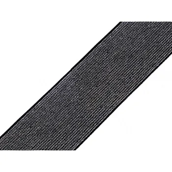 Pruženka s lurexem šíře 48 mm, barva 4 stříbrná