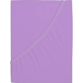 Prostěradlo B.E.S. - Petrovice, s.r.o. Prostěradlo Jersey česaná bavlna MAKO - Fialová Rozměr: 200 x 200
