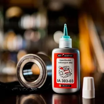 Průmyslové lepidlo HF MARKET IA 303-03/50g Upevňování válcových dílů (lepení ložisek) do spáry 0,3 mm