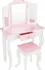 Toaletní stolek 4iQ Group Sol 60 x 28,2 x 98,2 cm bílý/růžový