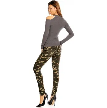 Dámský svetr Svetr s odhalenými rameny - 130117119 - Gemini one size šedá