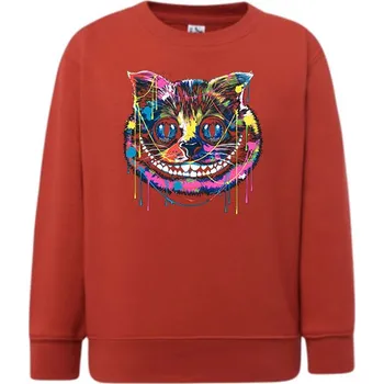 Chlapecká mikina detska_klasicka_levna_mikina_kocka_skliba Barva: Red - červená, Dětská bavlněná trička JHK: XL