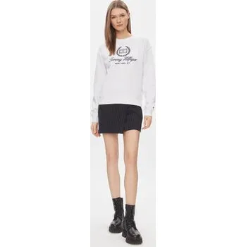 Pánská mikina Tommy Hilfiger Mikina Flag Script WW0WW41758 Bílá Regular Fit L