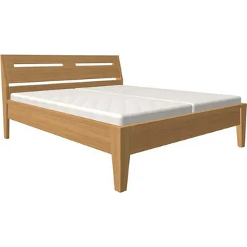 Postel Dřevěná postel Ráchel s plným čelem 200x100 Dub Doprava ZDARMA.