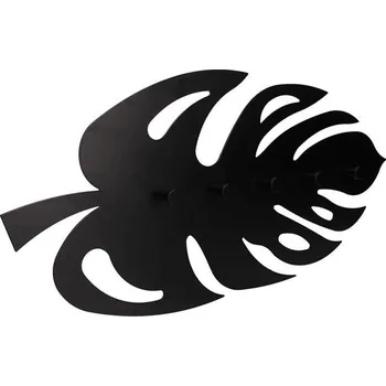 Věšák Interex design Věšák na stenu SPRING XL / Černý matný