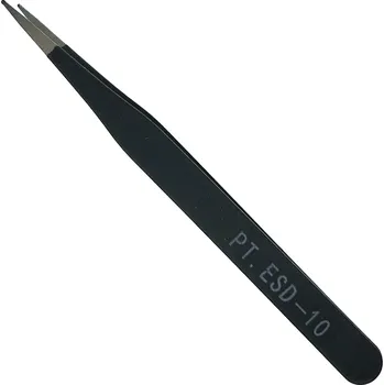 Péče o řasy a obočí Pinzeta antistatická rovná špičatá ESD-10