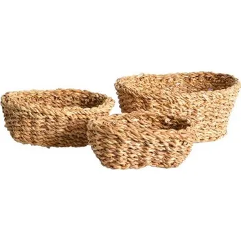 Nákupní košík košík oválný velký 28x22x10cm mořská tráva