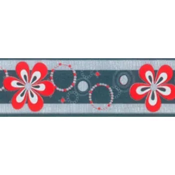 Tapeta Samolepící bordury květy červené IMPOL TRADE 69046