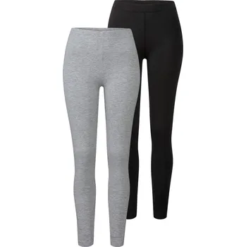 Dámské legíny esmara® Dámské legíny, 2 kusy (XS (32/34), šedá/černá)