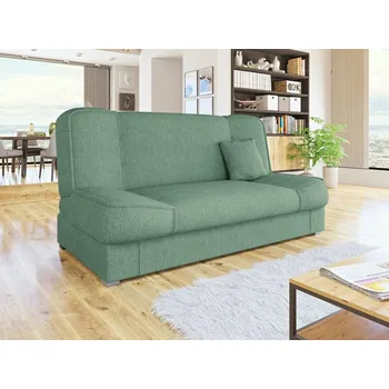 Pohovka Rozkládací pohovka s úložným prostorem TODASANA - světlá zelená