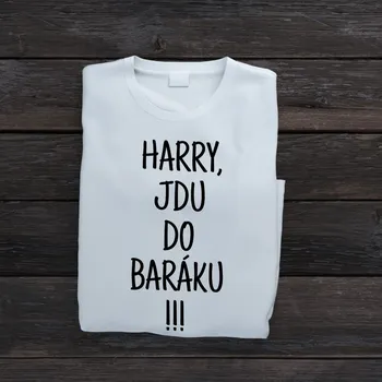 Dámské tričko Dámské tričko - Harry, jdu do baráku! Barva: Černá, Velikost: 2XL