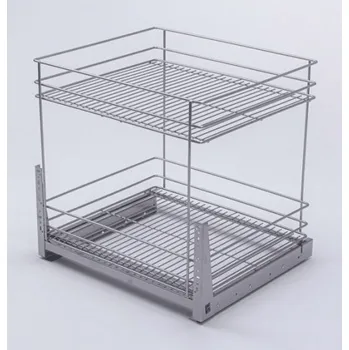 Odpadkový koš Interex design Výsuvný dvojitý koš s výsuvem / Grey 300 mm Univerzální osazení