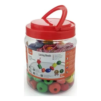 Dětské navlékací korálky Navlékání dřevěných korálků