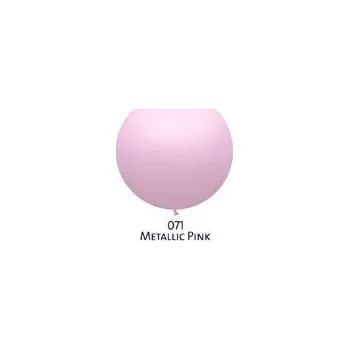 Balónek Obří balónek růžový světlý metalický belbal 1000071